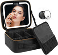 Hendrano™ Makeup Case with LED Mirror, USB Charging and Brush Slots