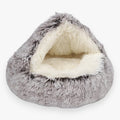 Hendrano™ Round Faux Fur Pet Bed with Washable Cover and Non-Slip Bottom