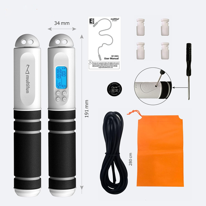 Speed Jump Rope with LED Calorie Counter Display