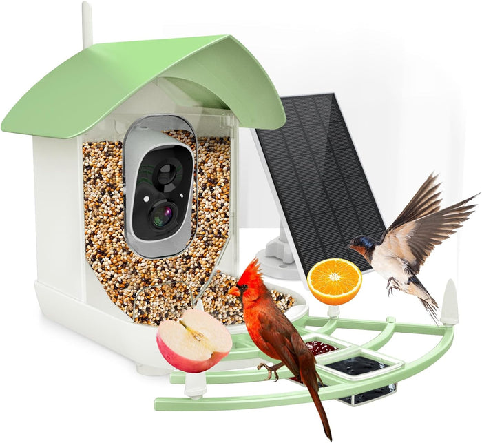 Hendrano™ Solar Smart Bird Feeder Camera with AI Bird Recognition