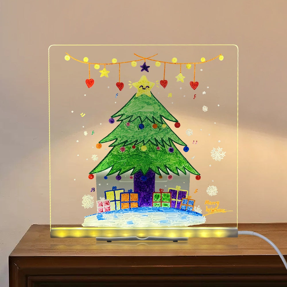 Glowing acrylic LED drawing board