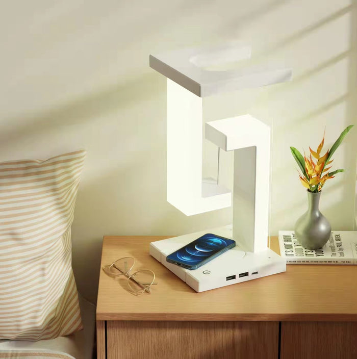 Hendrano Floating Balance Lamp with Wireless Phone Charger
