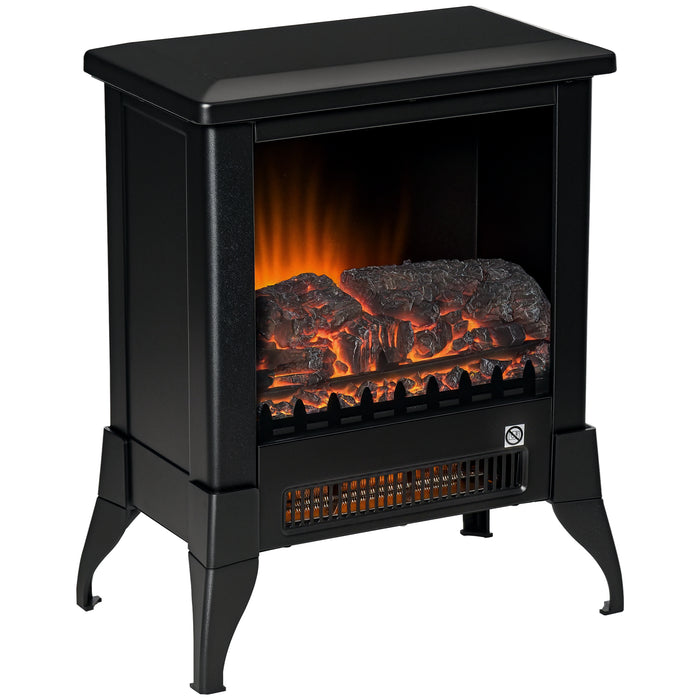 Hendrano Electric Stove Heater 2000W with Open Glass Front