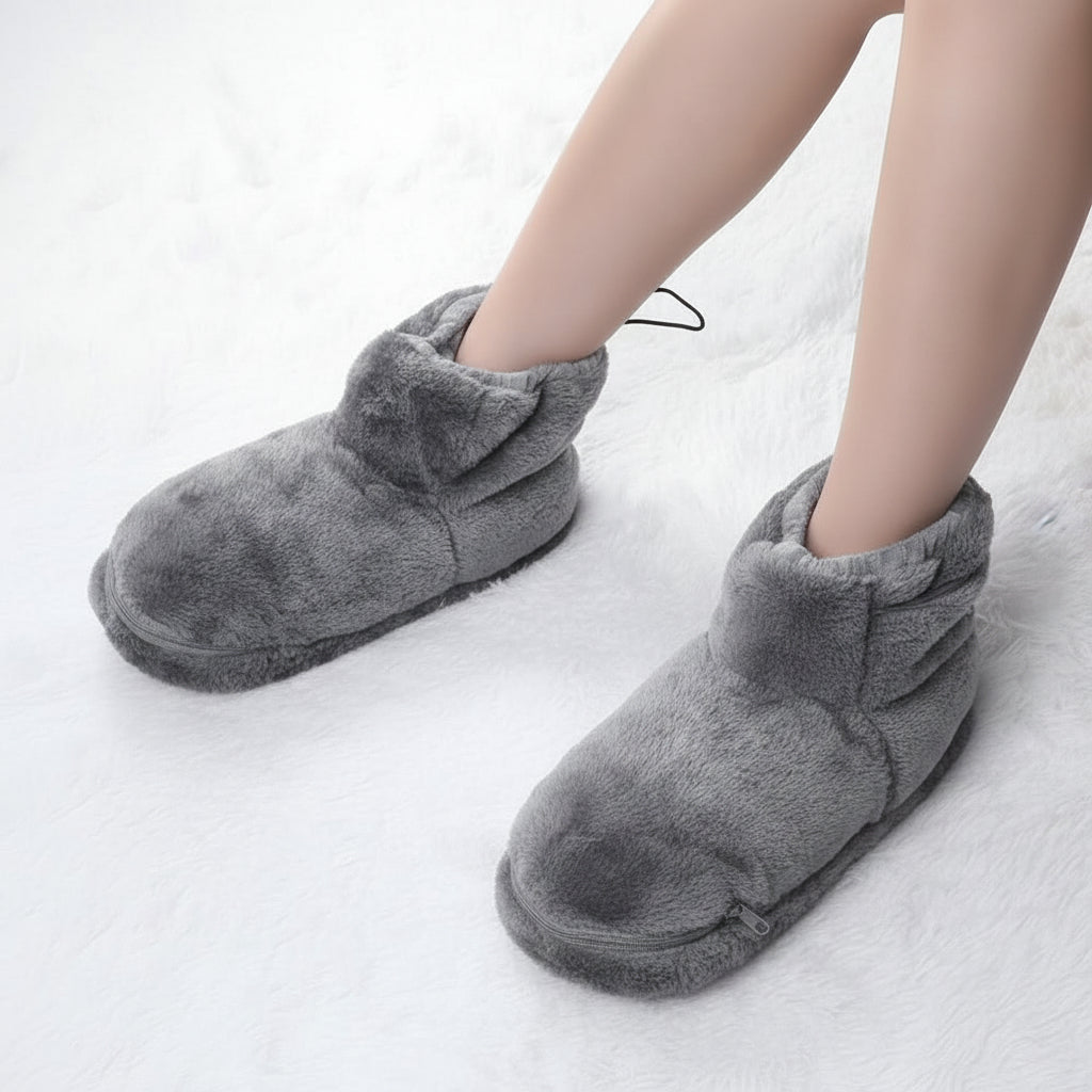 USB Heated Slippers with Soft Plush for Toasty Warm Feet