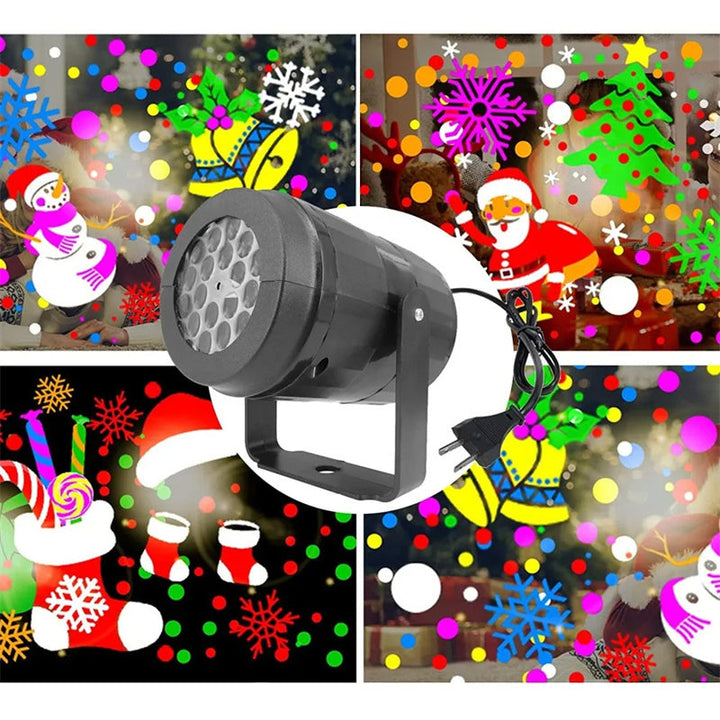 Hendrano™ Christmas Snowflake Projector with 16 Festive Patterns
