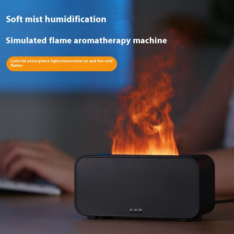 Compact USB Flame Aroma Diffuser with 2/8 Hour Timer