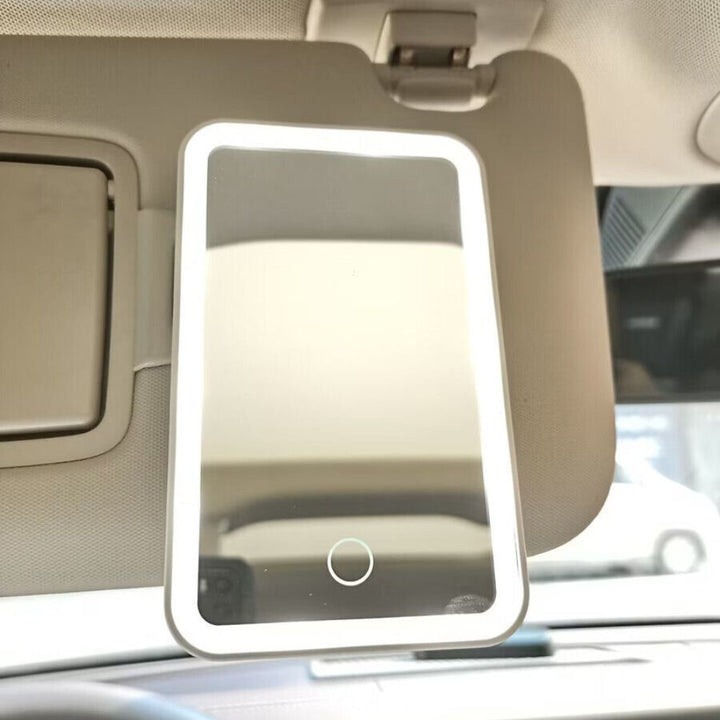 Lighted LED Car Visor Mirror with Dimmable Brightness