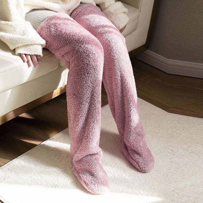 Thermal Knee Warmer Socks for Cold Winter Days