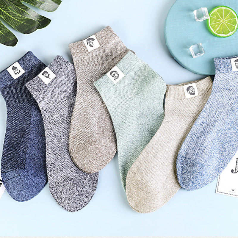 Men‘s Business Breathable Anti-bacterial Deodorant Socks（5PCS）