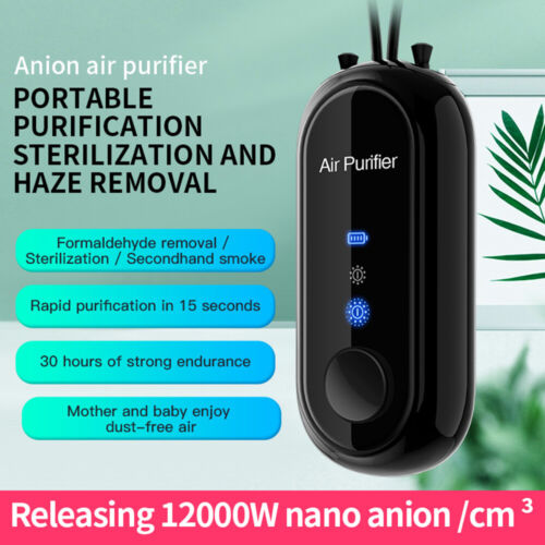 Wearable Mini Air Purifier Necklace with USB Charging
