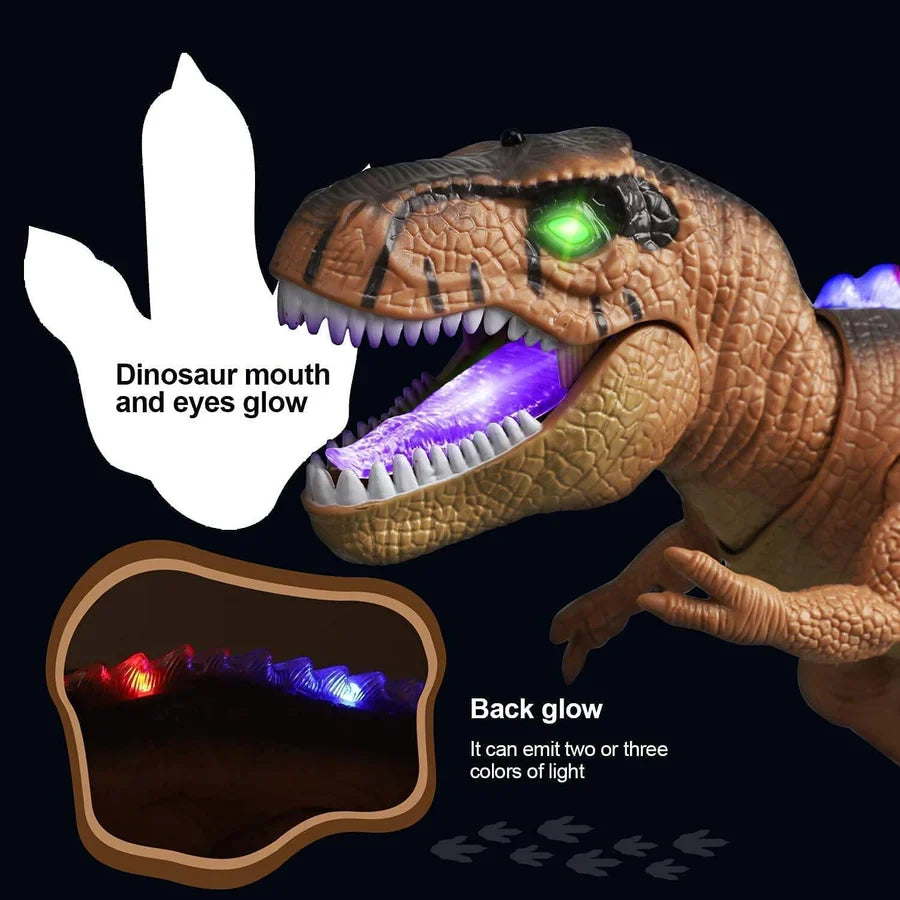 Remote Control T-Rex Dinosaur That Walks, Roars and Lights Up