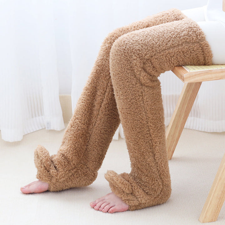 Long Fuzzy Leg Warmer Socks, Open-Toe or Footless
