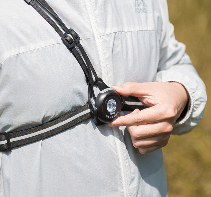 Hendrano™ Running Chest Light with Adjustable Beam and Rear Safety Light