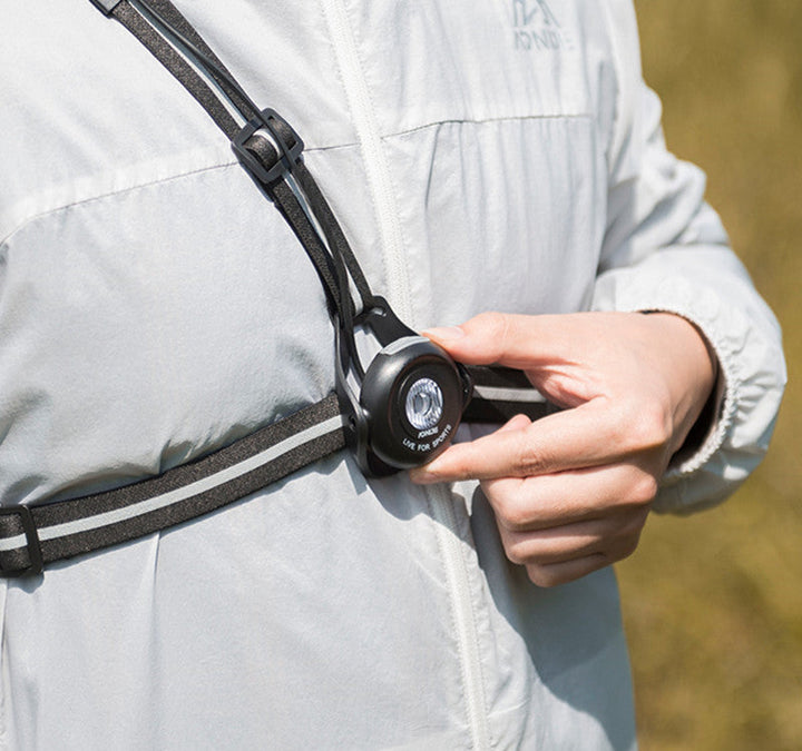 Hendrano™ Running Chest Light with Adjustable Beam and Rear Safety Light