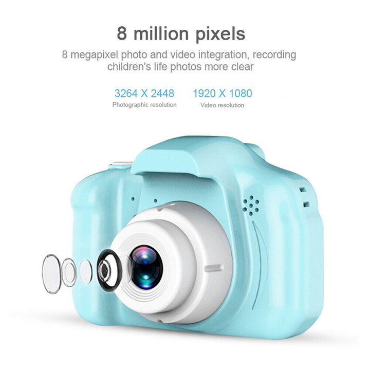 Retro Mini Digital Camera with Full HD Video and 2" Screen