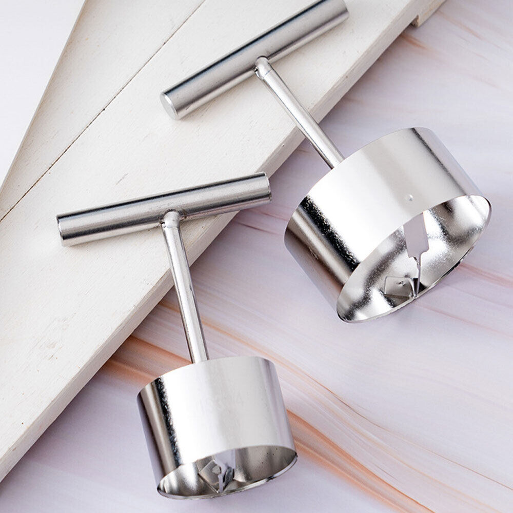 Stainless Steel Twin-Blade Apple and Pear Corer Tool