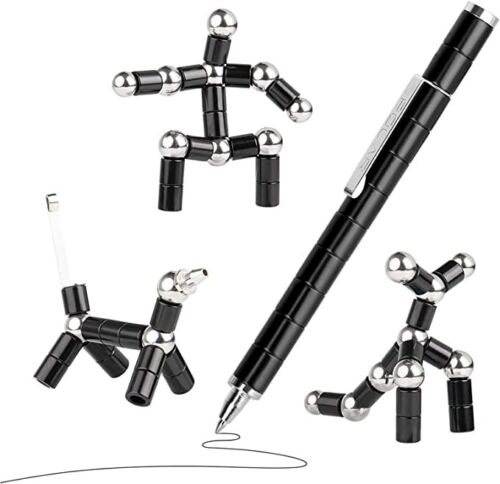 Hendrano™ Magnetic Fidget Pen with Stylus Tip and Build-Your-Own Shapes