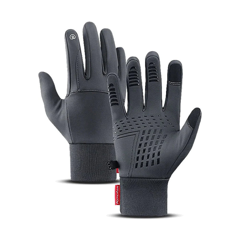 Water-Repellent Fleece-Lined Winter Gloves with Touchscreen