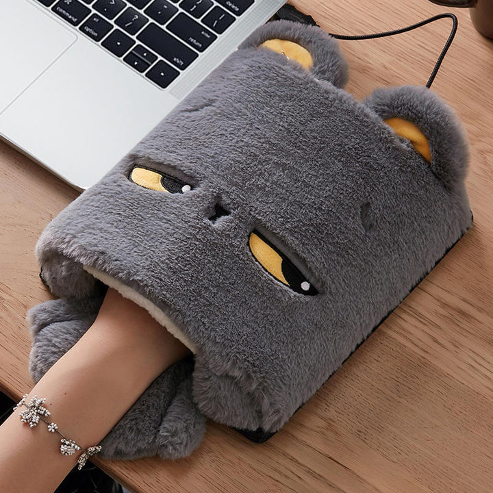 Hendrano™ Heated Mouse Pad Hand Warmer with Plush Fleece