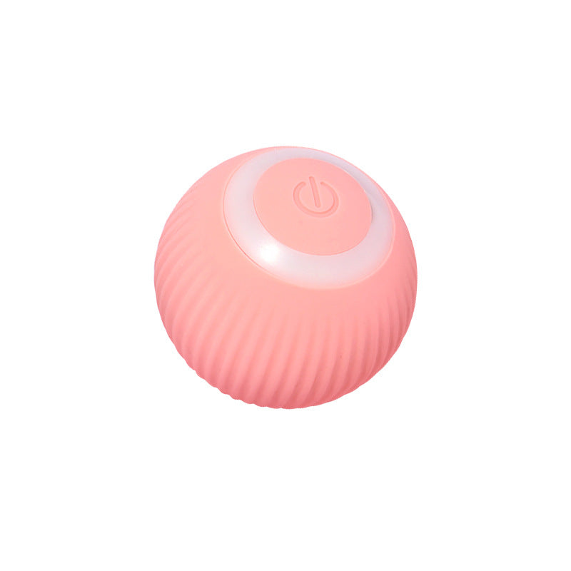 Smart rolling cat toy ball on floor