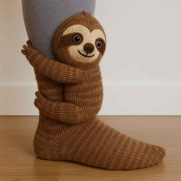 Hendrano Cute Animal Socks with 3D Crochet Ankle Hug
