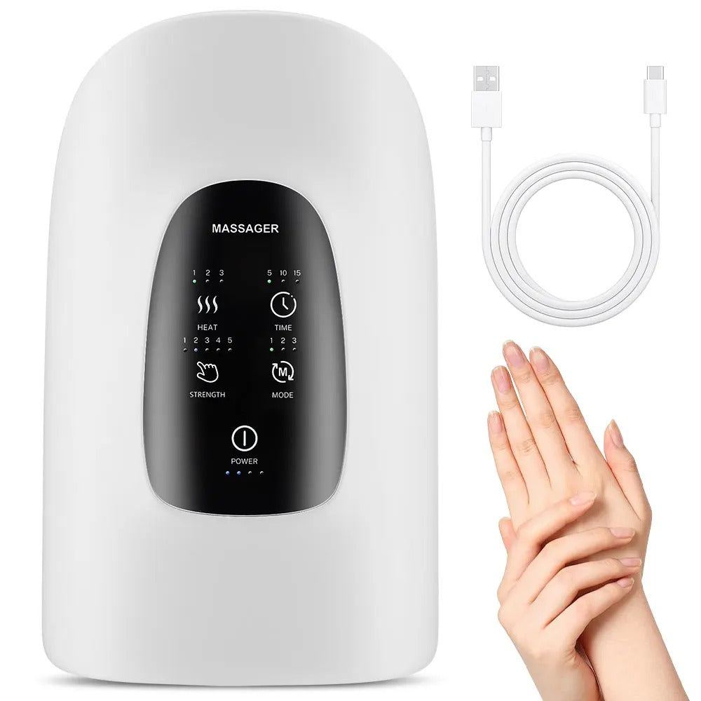 Heated Hand Massager with Airbag Compression and Touch Screen