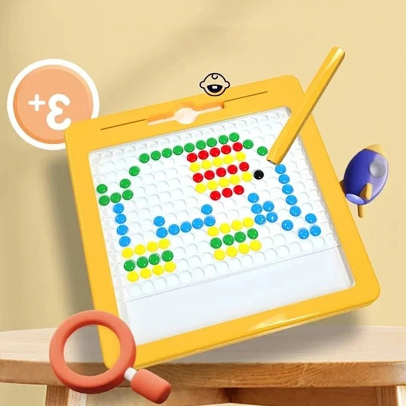 Hendrano™ Large Magnetic Drawing Board for Kids with Pattern Cards