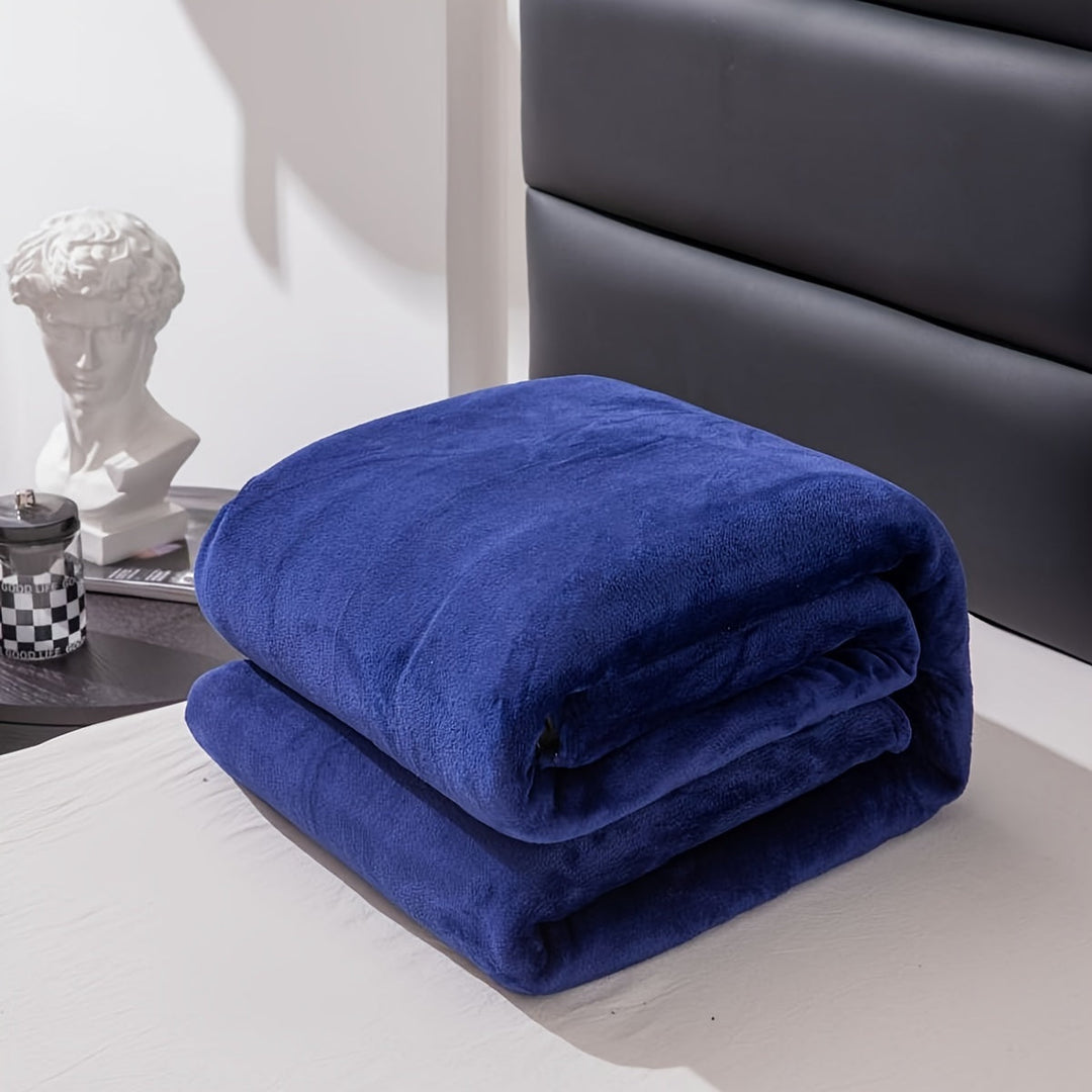Soft and warm gray flannel blanket for all seasons