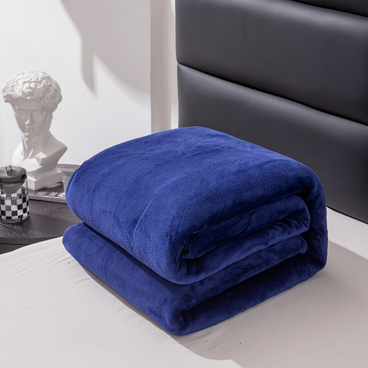 Soft and warm gray flannel blanket for all seasons