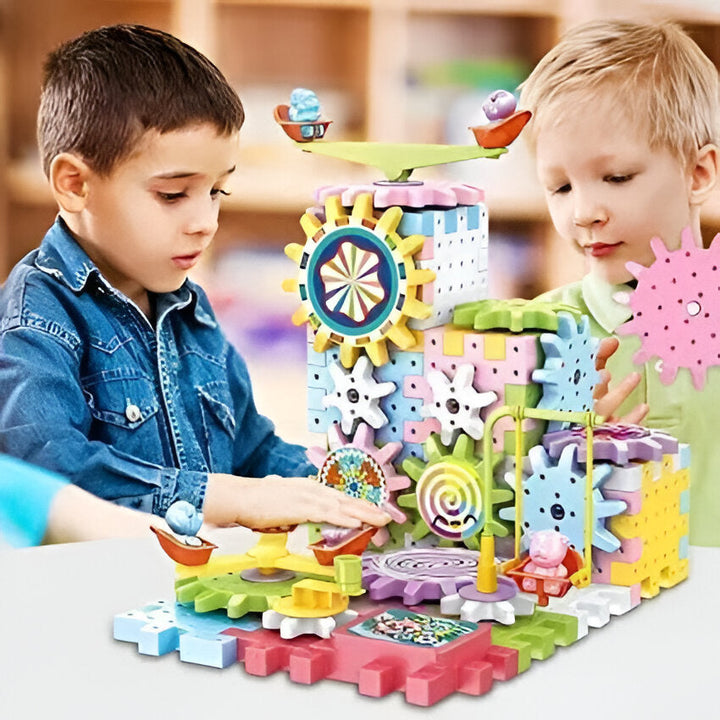 Motorized Gear Building Blocks Set for Curious Young Builders