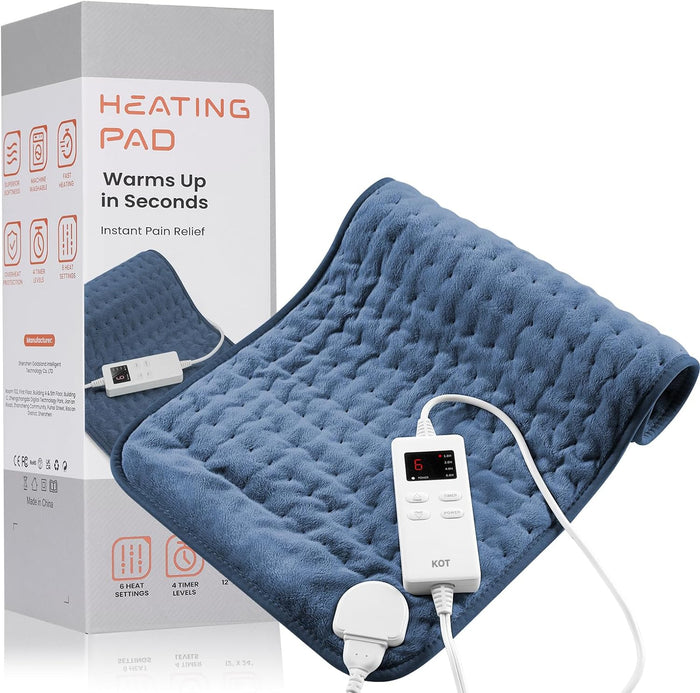 Hendrano™ Electric Heating Pad in Soft Flannel with 6 Heat Settings