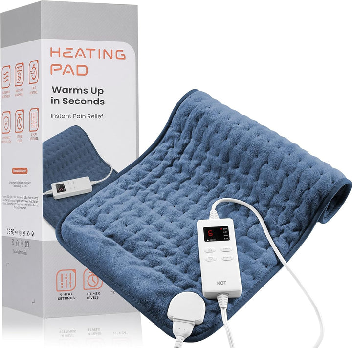 Hendrano™ Electric Heating Pad in Soft Flannel with 6 Heat Settings
