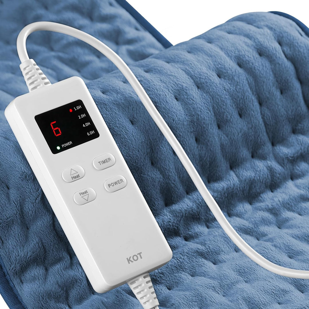 Hendrano™ Electric Heating Pad in Soft Flannel with 6 Heat Settings
