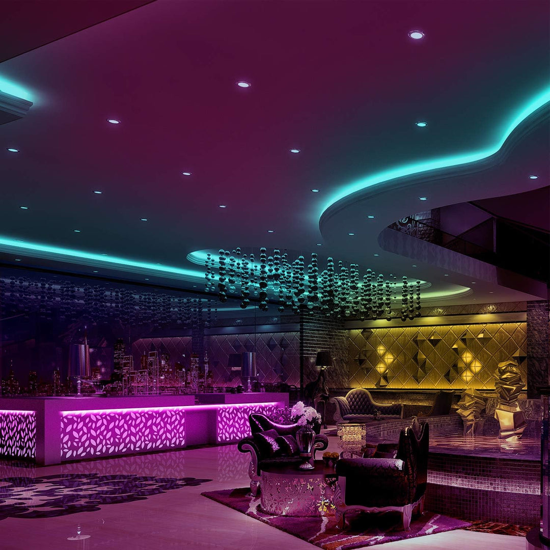 Hendrano™ 32.8 ft RGB LED Strip Lights with 44-Key Remote and 16 Colors