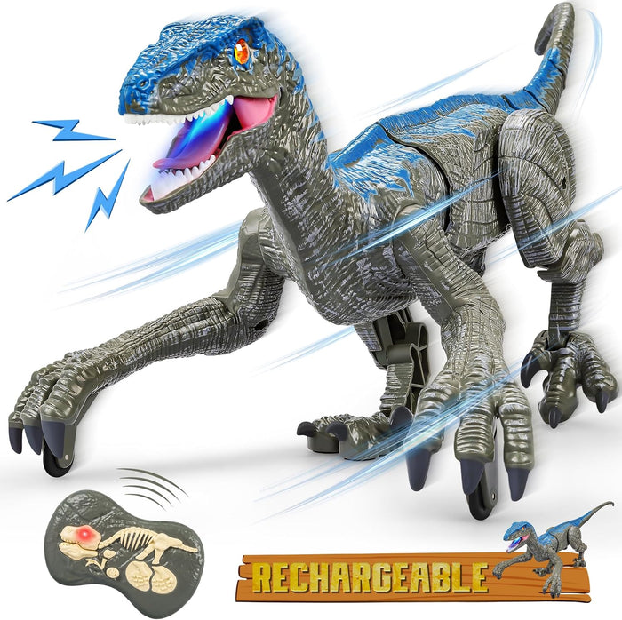 Hendrano™ Remote Control Velociraptor with Lifelike Moves and Roars
