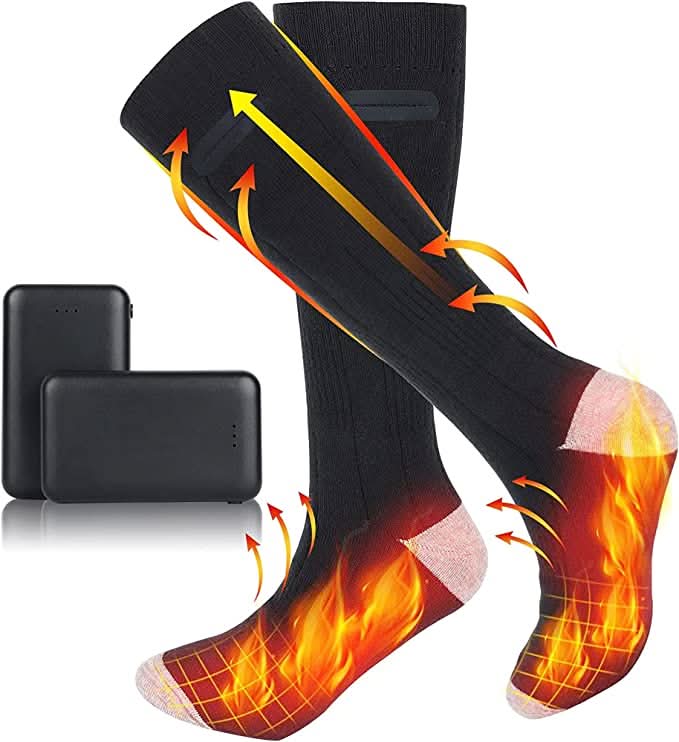 Hendrano™ Rechargeable Heated Socks with 3 Heat Settings and 8+ Hour Battery