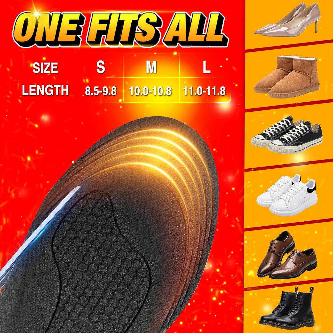 Rechargeable Heated Insoles with Remote and 3 Heat Levels – Hendrano