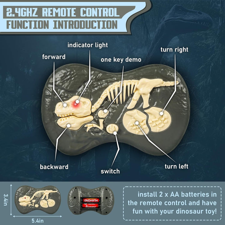 Remote Control Velociraptor with Lifelike Moves and Roars