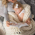 Hendrano™ Super Chunky Knit Throw Blanket, Thick and Ultra-Soft