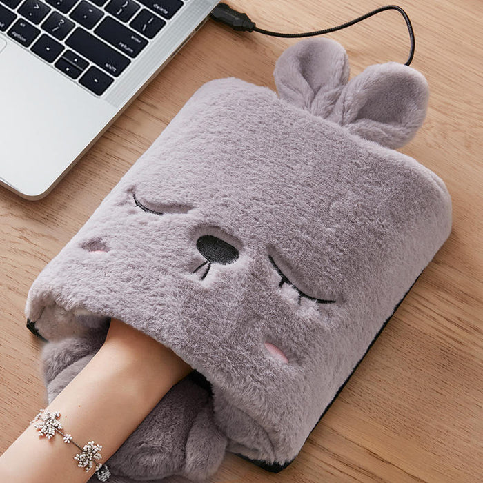 Hendrano™ Heated Mouse Pad Hand Warmer with Plush Fleece