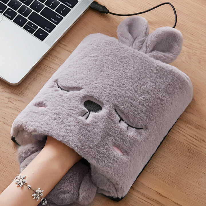 Hendrano™ Heated Mouse Pad Hand Warmer with Plush Fleece