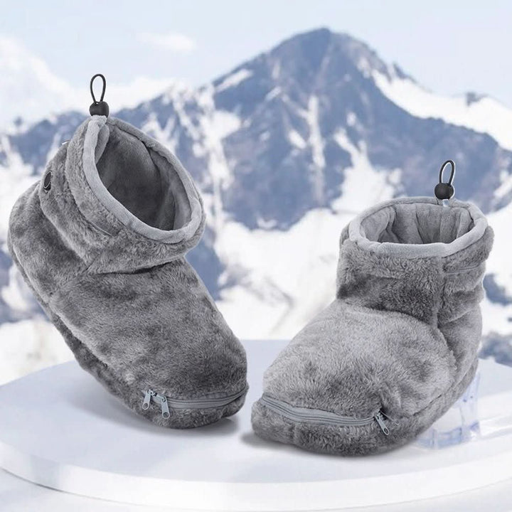 USB Heated Slippers with Soft Plush for Toasty Warm Feet