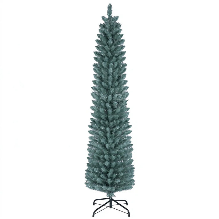 Hendrano 6 ft Slim Frosted Pencil Christmas Tree with 320 Tips