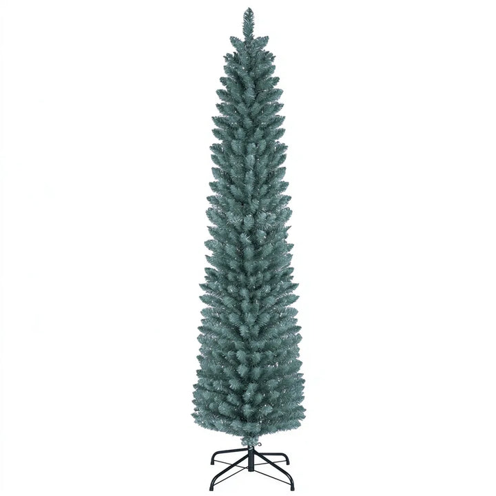 Slim frosted 6 ft pencil Christmas tree
