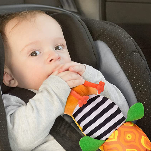 Hendrano™ Musical Caterpillar Rattle Plush with Crinkle Textures