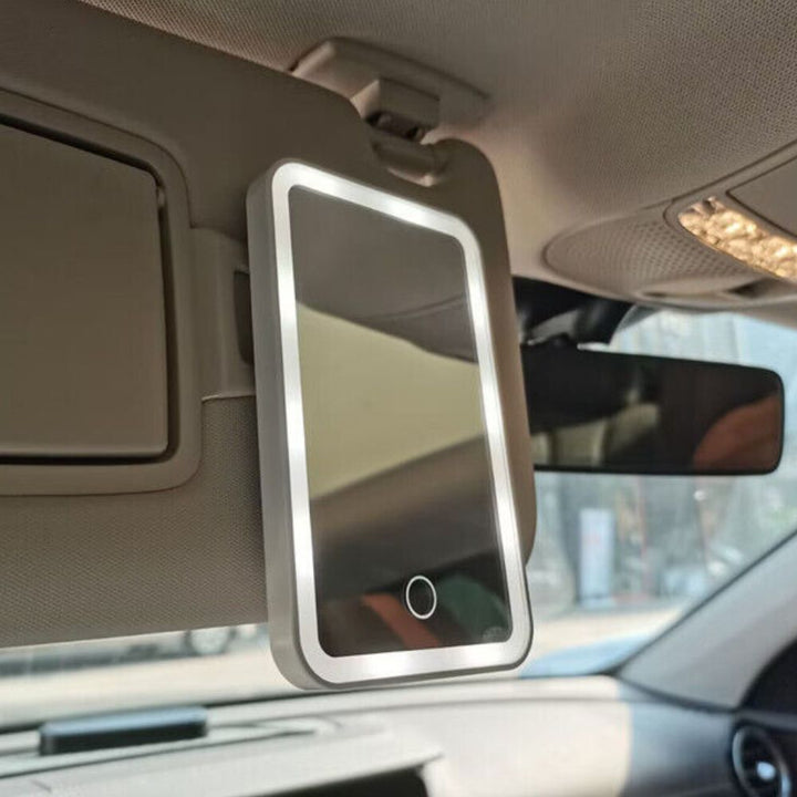Lighted LED Car Visor Mirror with Dimmable Brightness