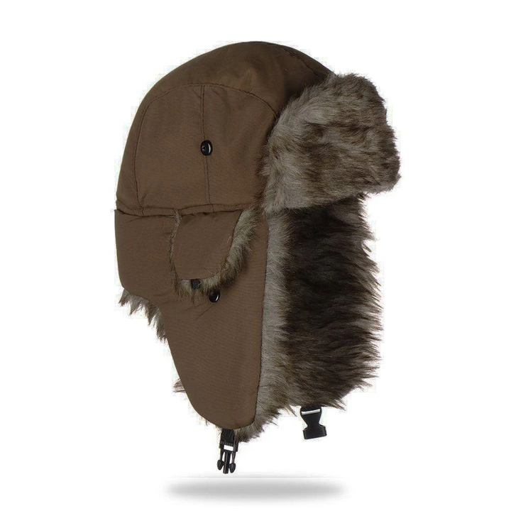 Hendrano™ Faux Fur Aviator Hat with Earflaps for Bitter Cold Days
