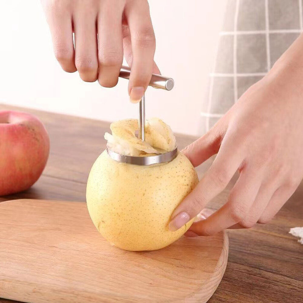 Stainless Steel Twin-Blade Apple and Pear Corer Tool