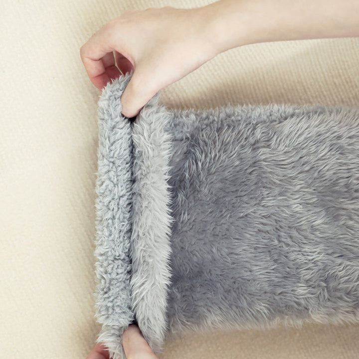 Long Fuzzy Leg Warmer Socks, Open-Toe or Footless