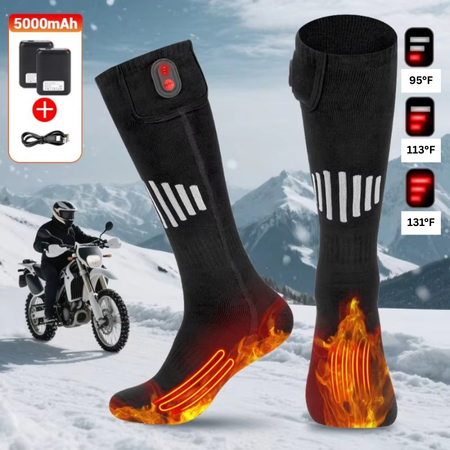 Hendrano™ USB Rechargeable Heated Socks with Toe and Sole Warmth